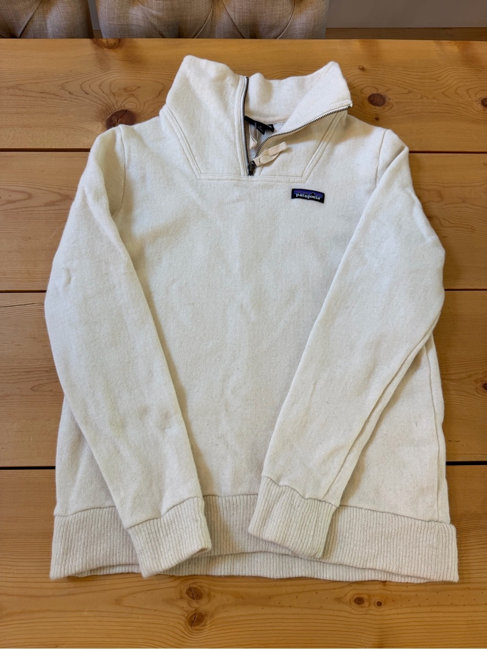 Patagonia Women's Woolie Fleece Pullover- Oyster